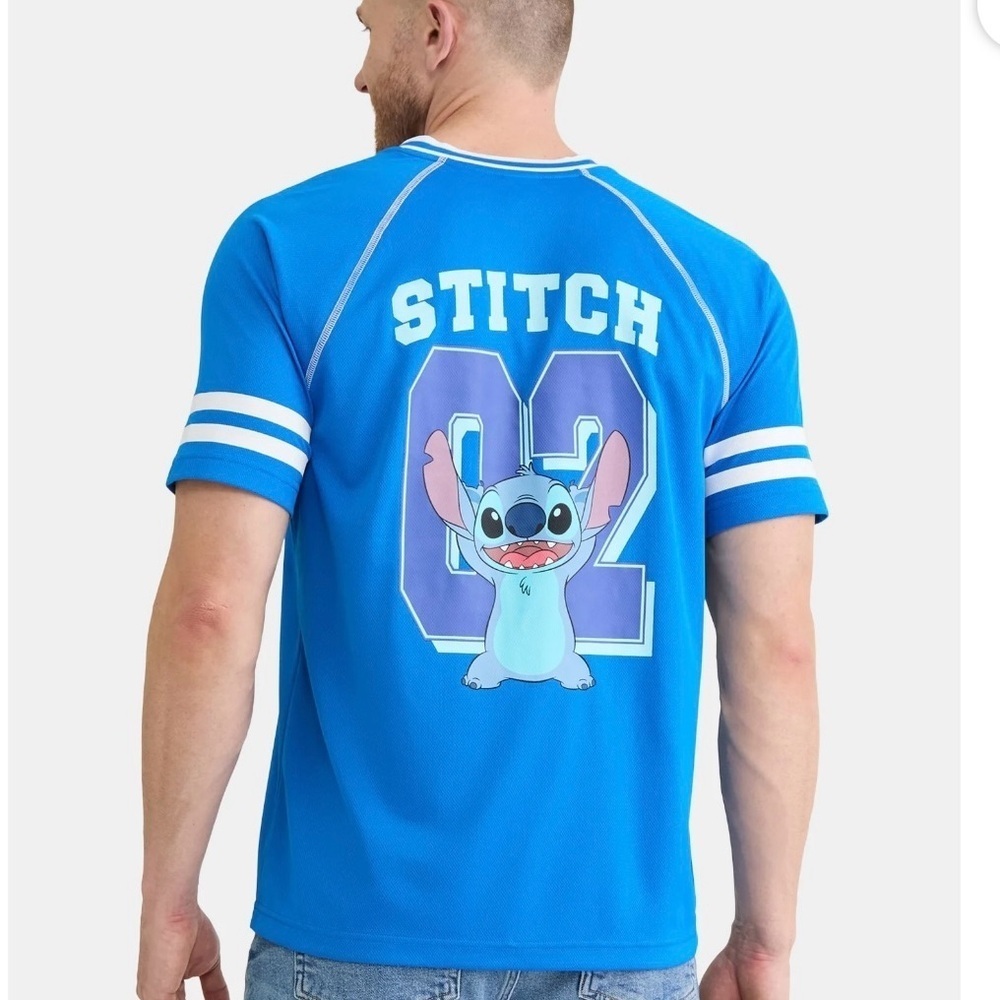 Disney Stitch Men's & Big Men's Graphic Soccer Jersey - Picture 5 of 6
